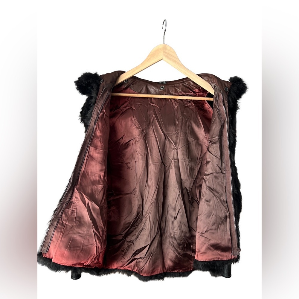 Genuine Fur & Leather Vest Mobwife Luxury - Picture 4 of 7